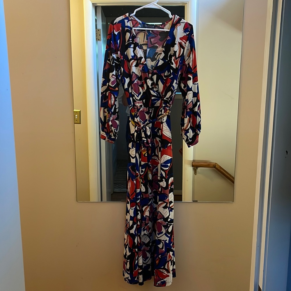 Womens size 16 faux wrap maxi dress